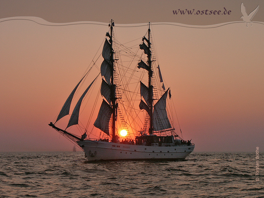 Sonnenuntergang an der Ostsee