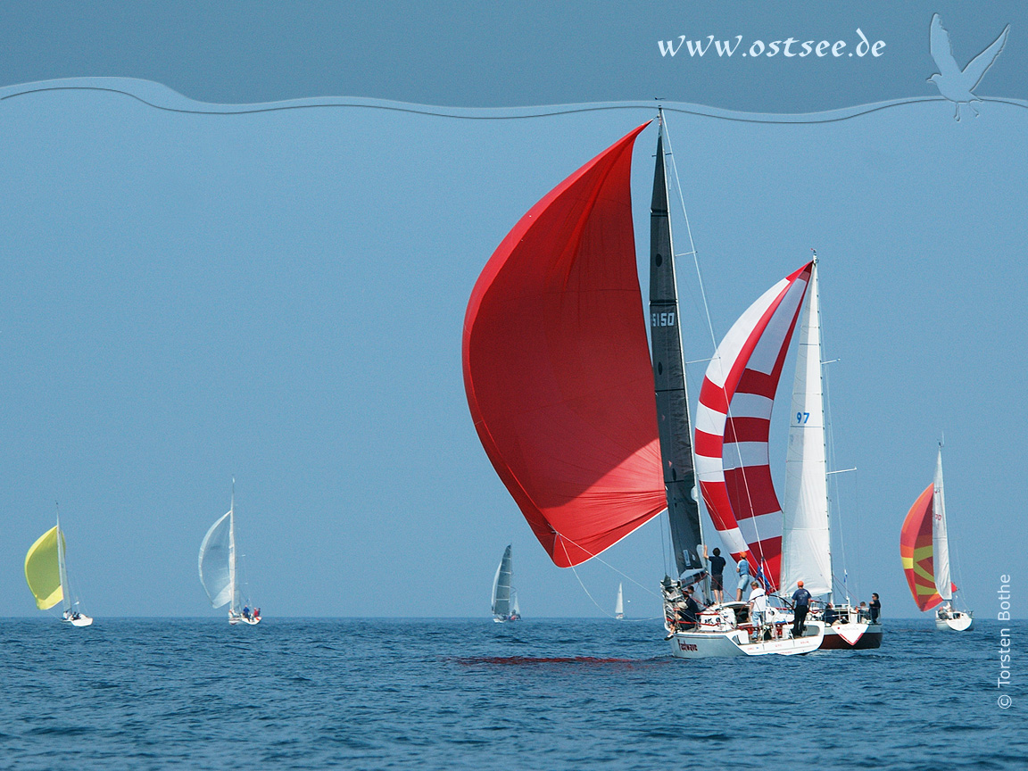 Segler auf der Ostsee