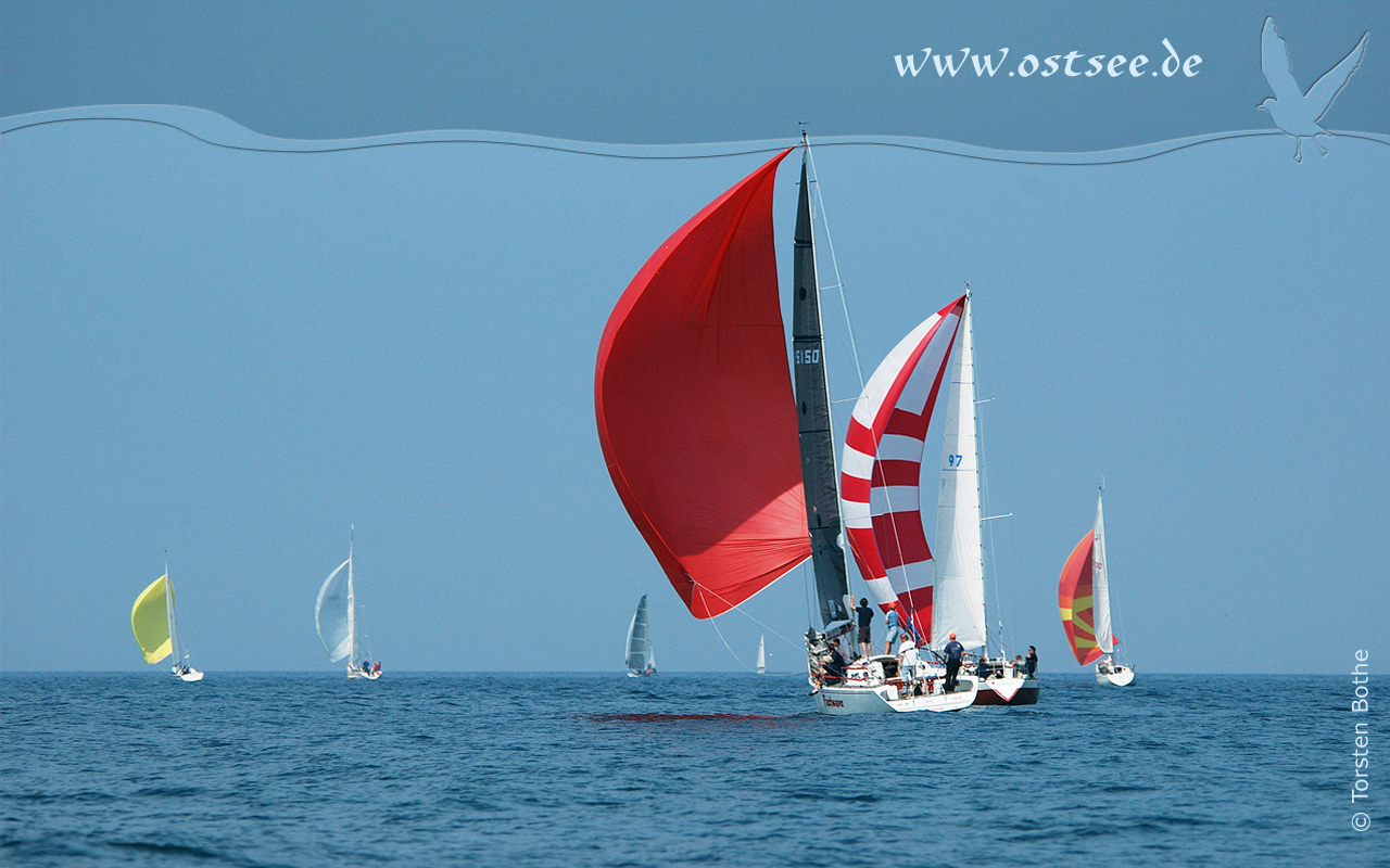 Segler auf der Ostsee