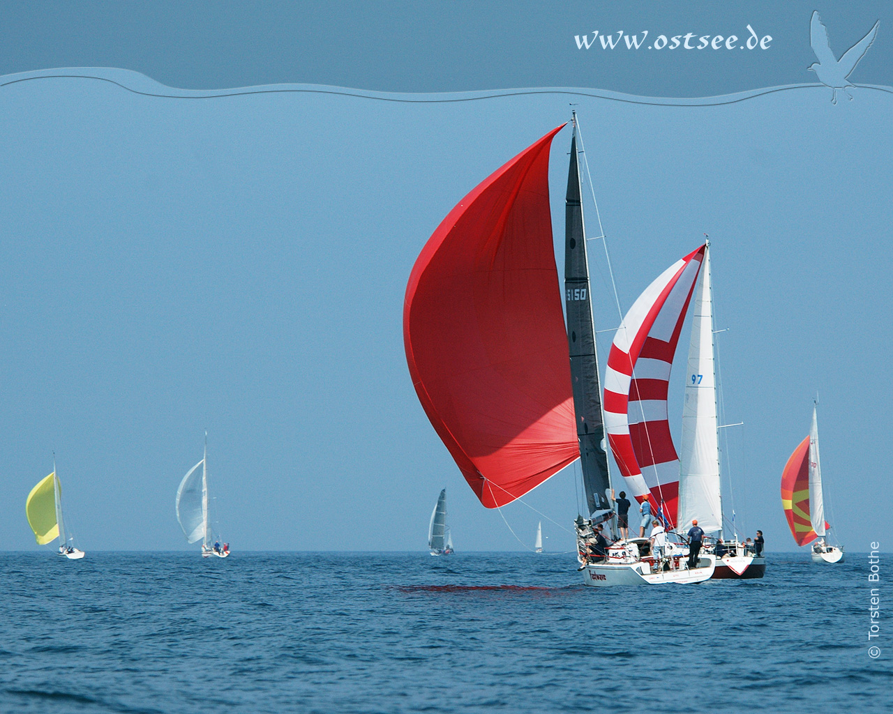 Segler auf der Ostsee