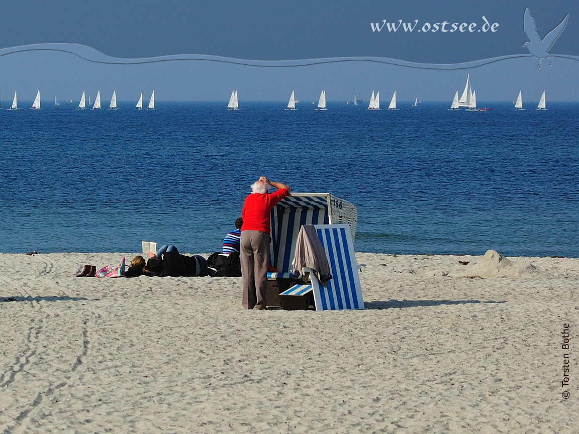 Hintergrundbild: Regatta auf der Ostsee