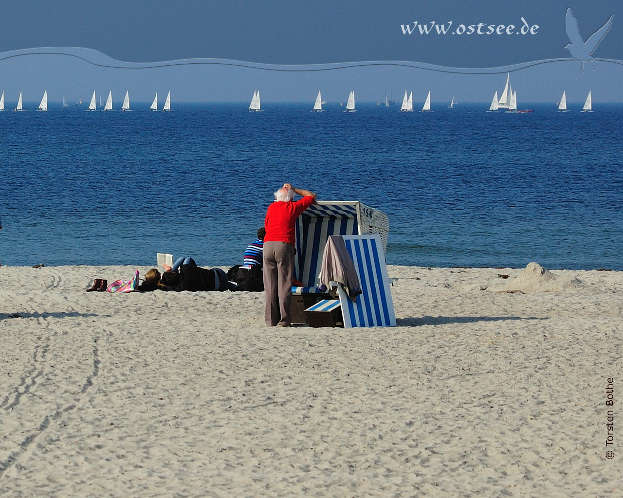 Hintergrundbild: Regatta auf der Ostsee