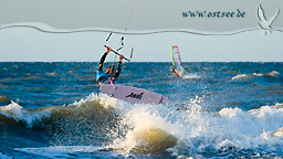 Kitesurfer auf der Ostsee