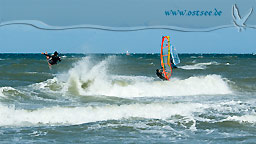 Surfer auf der Ostsee