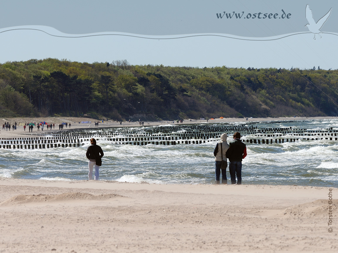 Strandspaziergang an der Ostsee