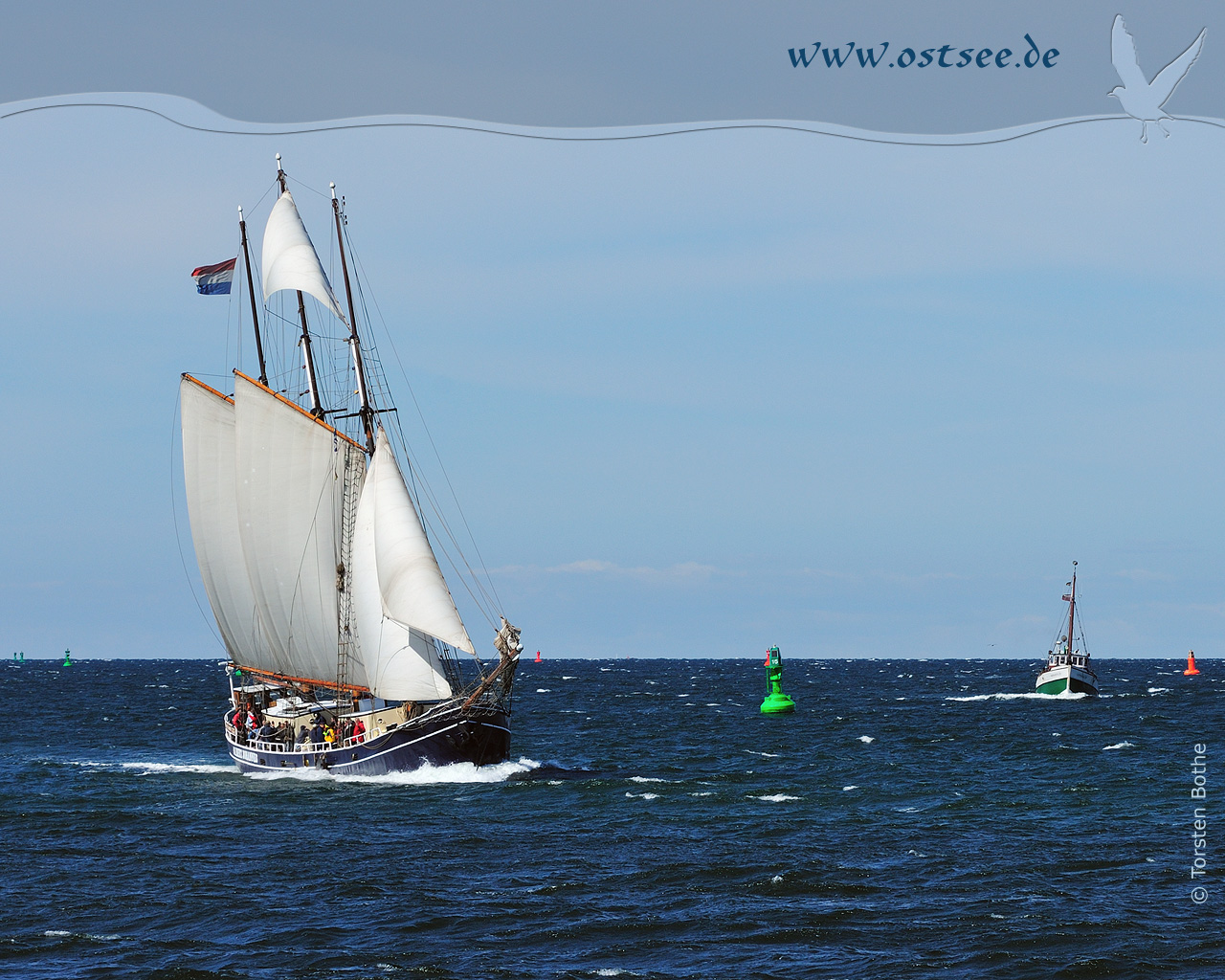 Großsegler auf der Ostsee