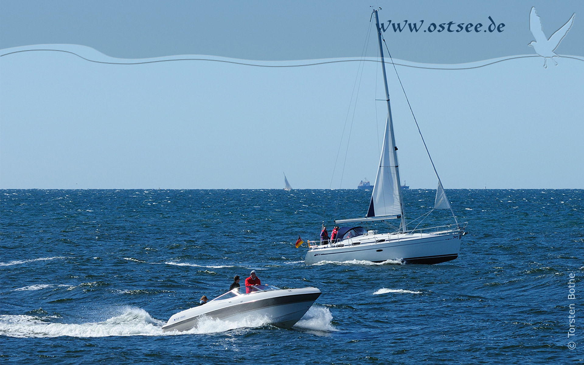 Hintergrundbild: Wassersport auf der Ostsee