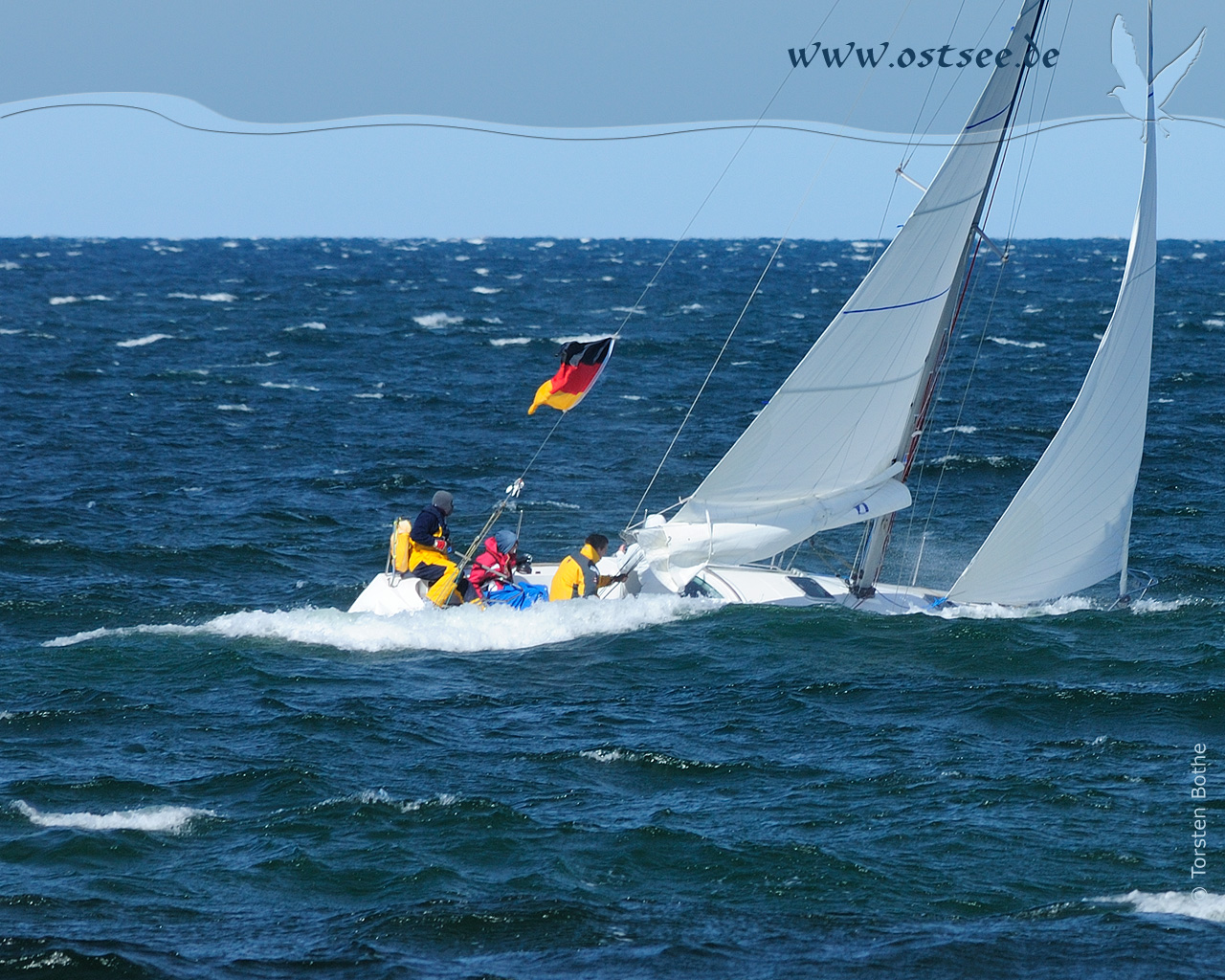 Hintergrundbild: Segeln auf der Ostsee