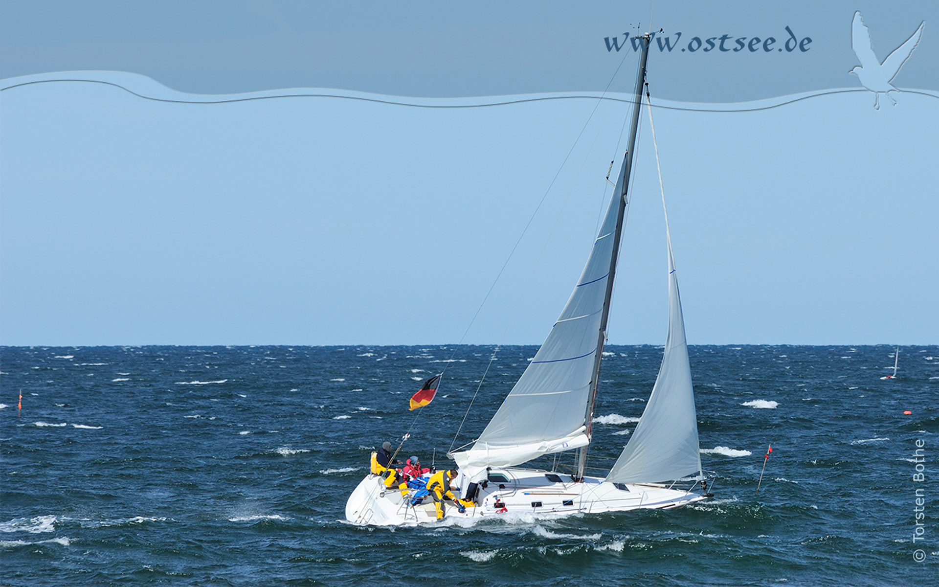 Hintergrundbild: Segeln auf der Ostsee