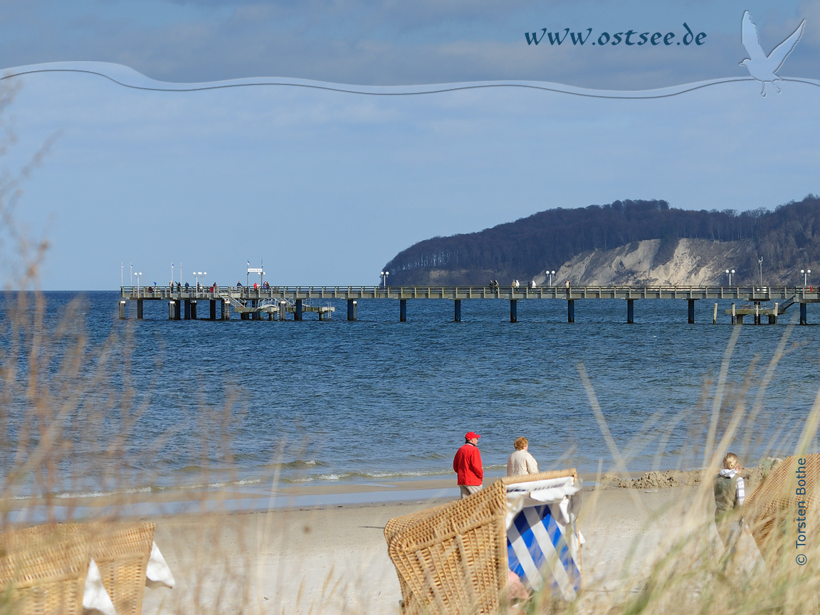 Hintergrundbild: Seebrücken an der Ostsee