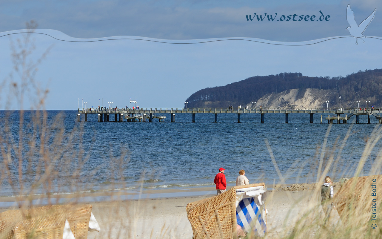 Hintergrundbild: Seebrücken an der Ostsee