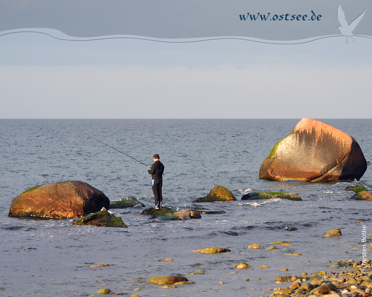 Strandangeln an der Ostsee