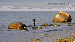 Strandangeln an der Ostsee