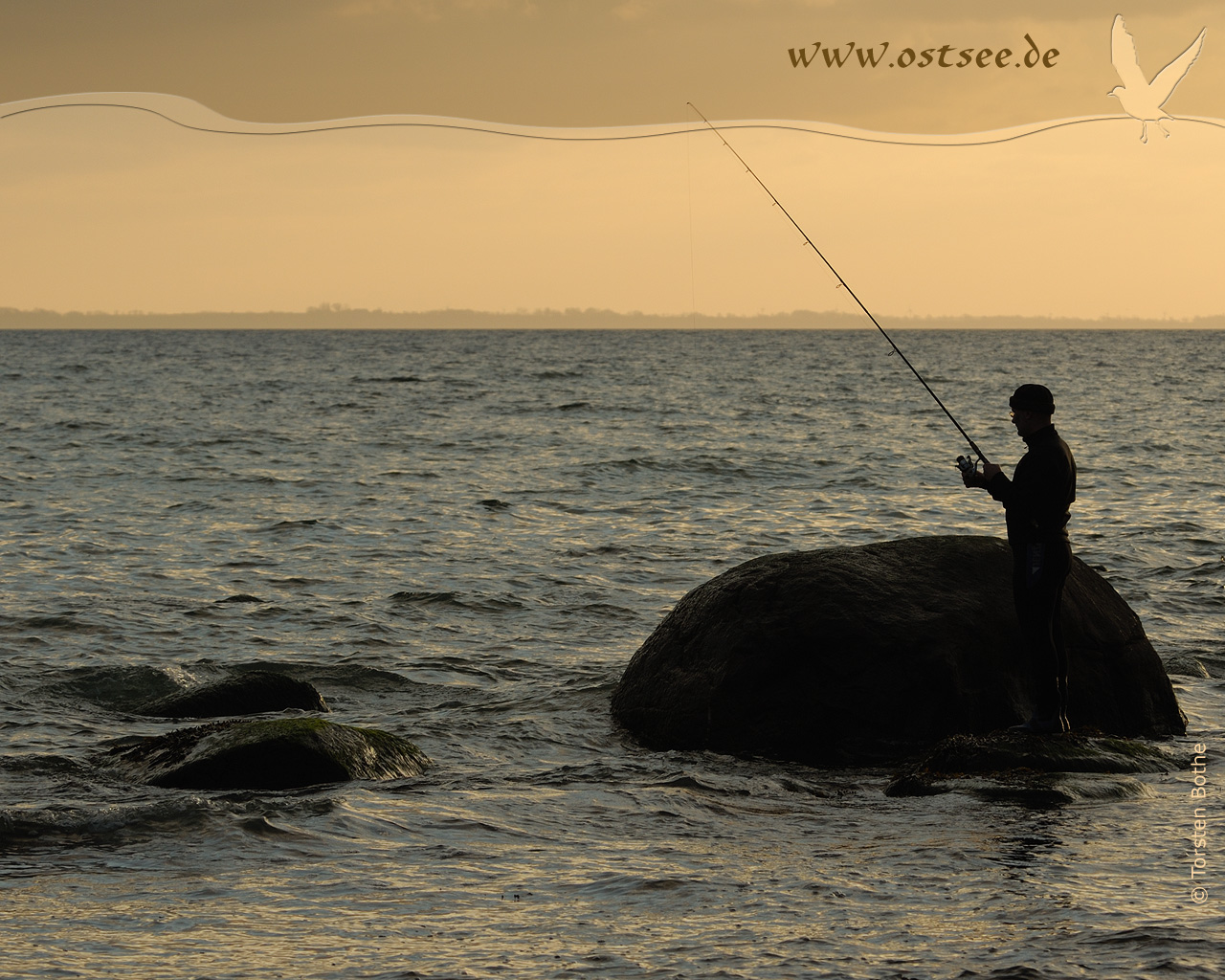 Strandangeln an der Ostsee