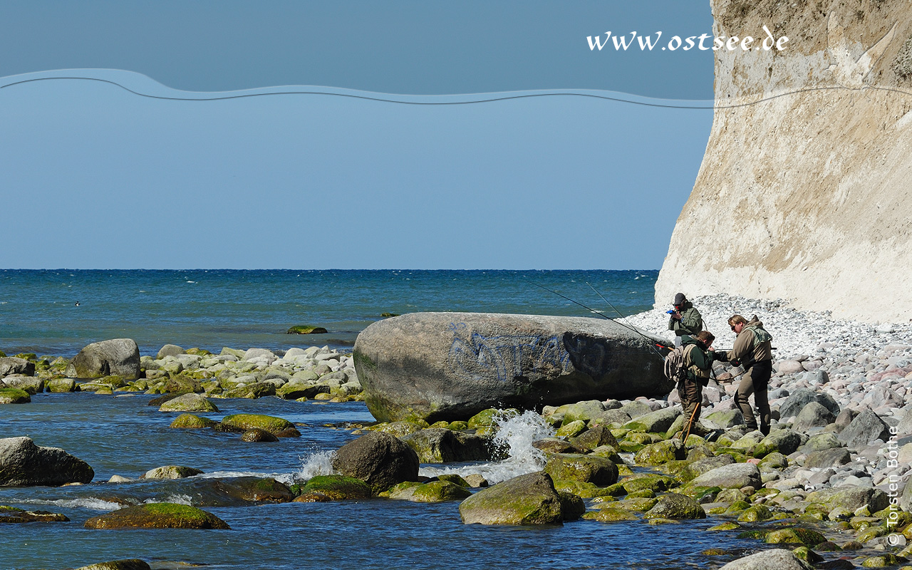 Strandangeln an der Ostsee