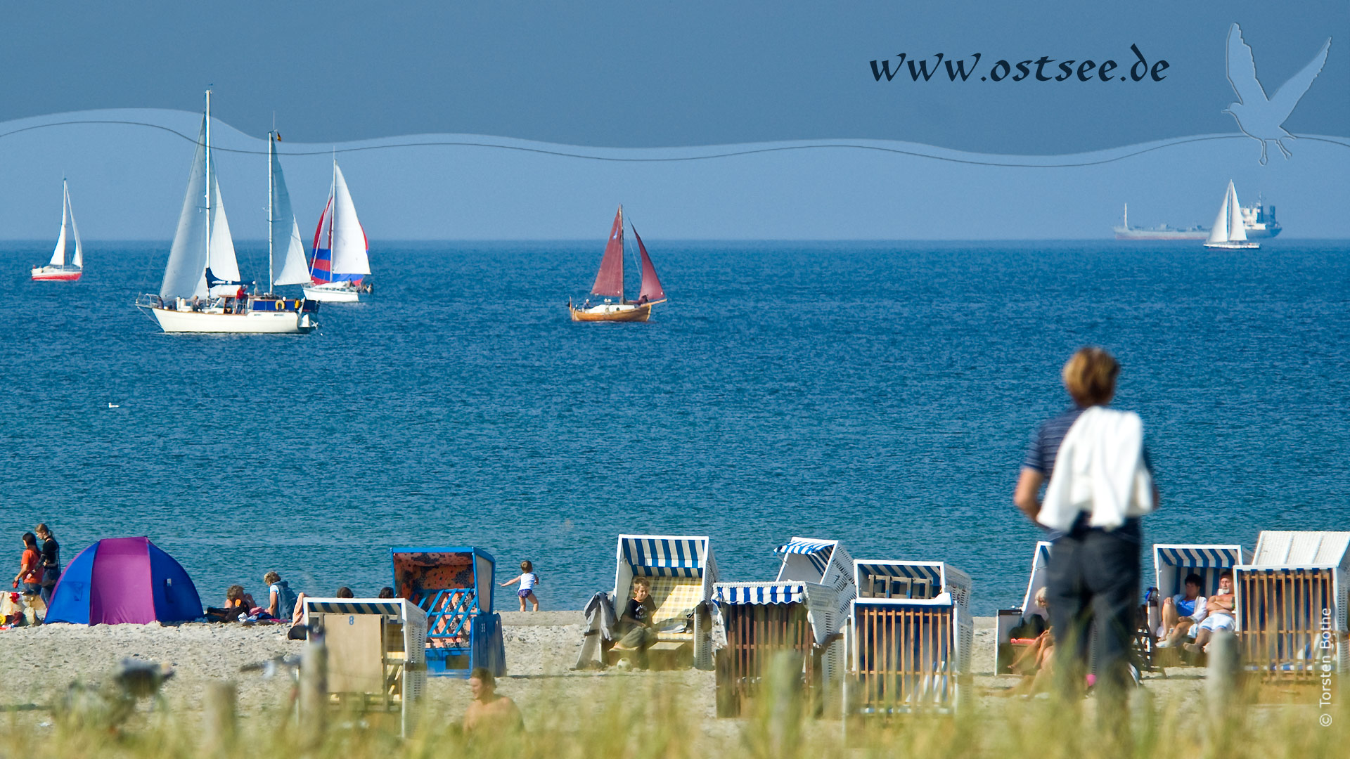 Hintergrundbild: Segeln auf der Ostsee