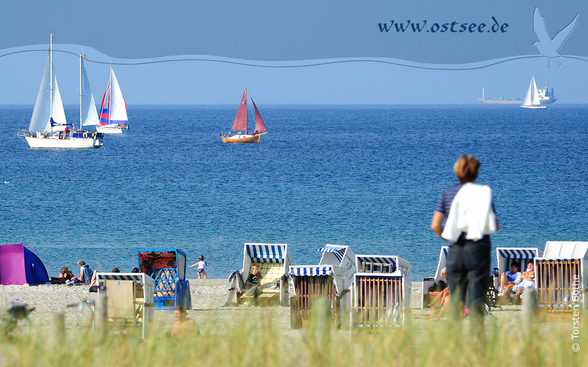 Hintergrundbild: Segeln auf der Ostsee