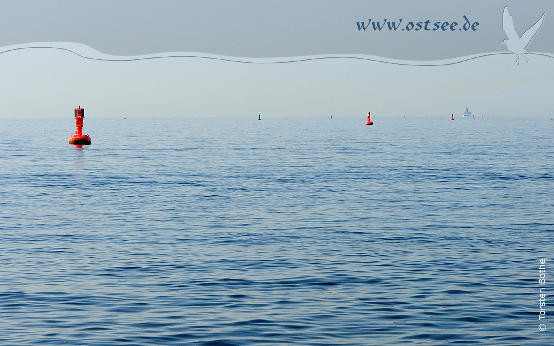 Hintergrundbild: Betonnung auf der Ostsee