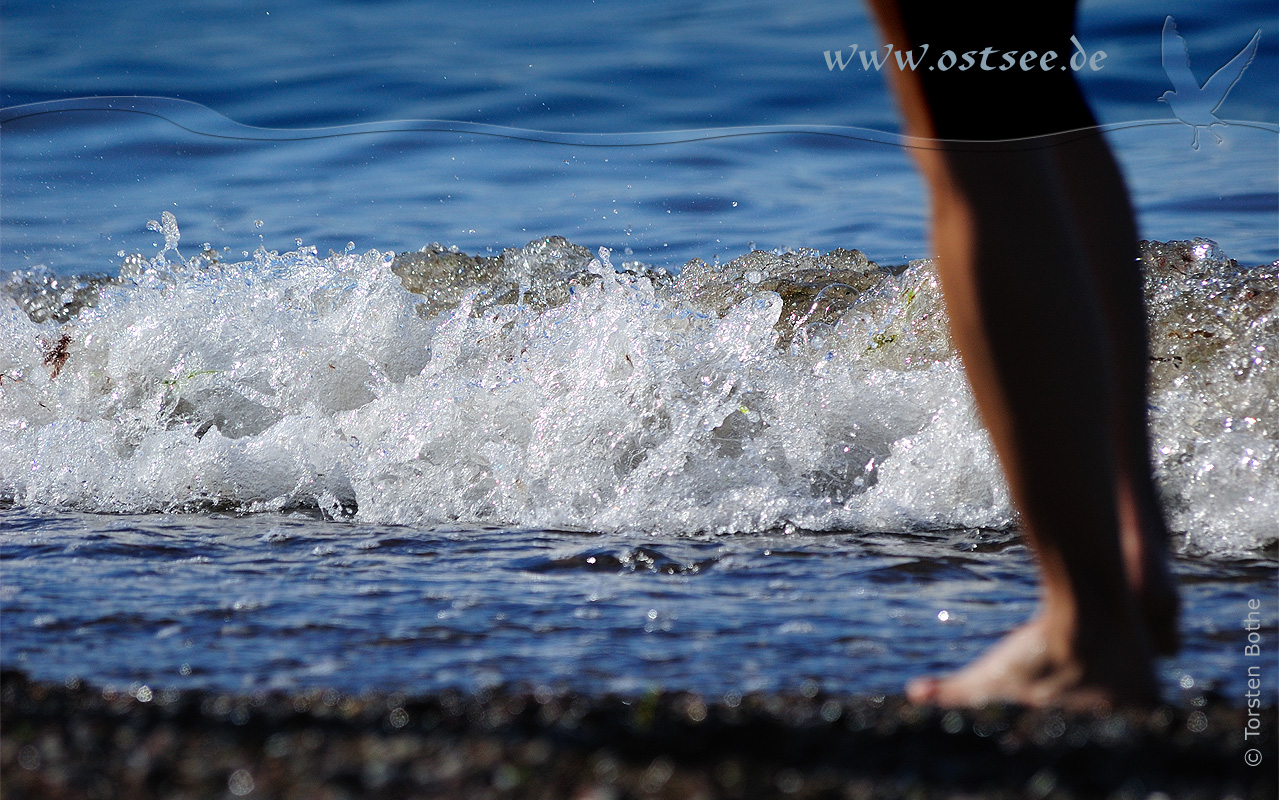 Strandspaziergang an der Ostsee