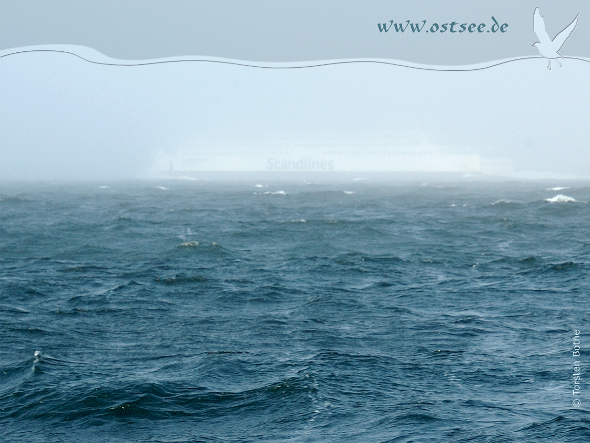 Hintergrundbild: Nebel über der Ostsee