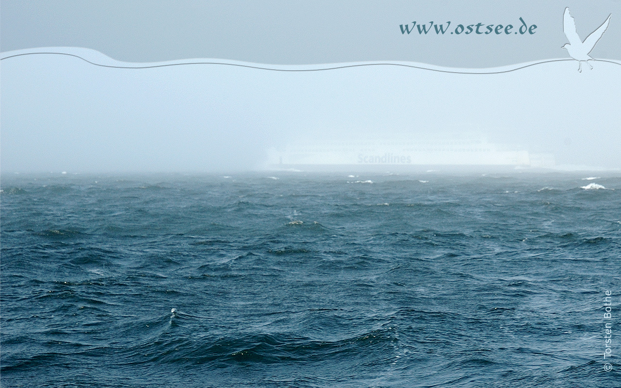 Hintergrundbild: Nebel über der Ostsee