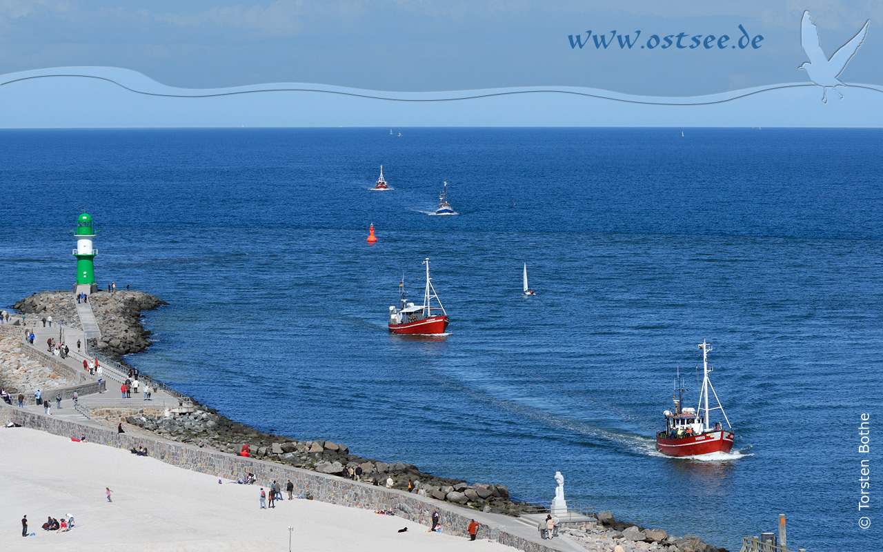 Hintergrundbild: Fischkutter auf der Ostsee