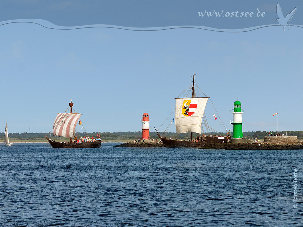 Koggen auf der Ostsee