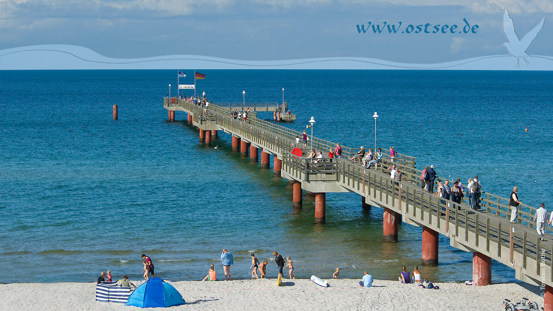 Seebrücken an der Ostsee