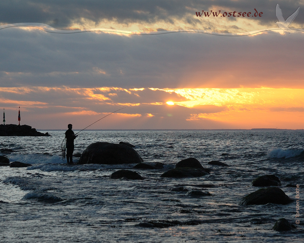 Strandangeln an der Ostsee