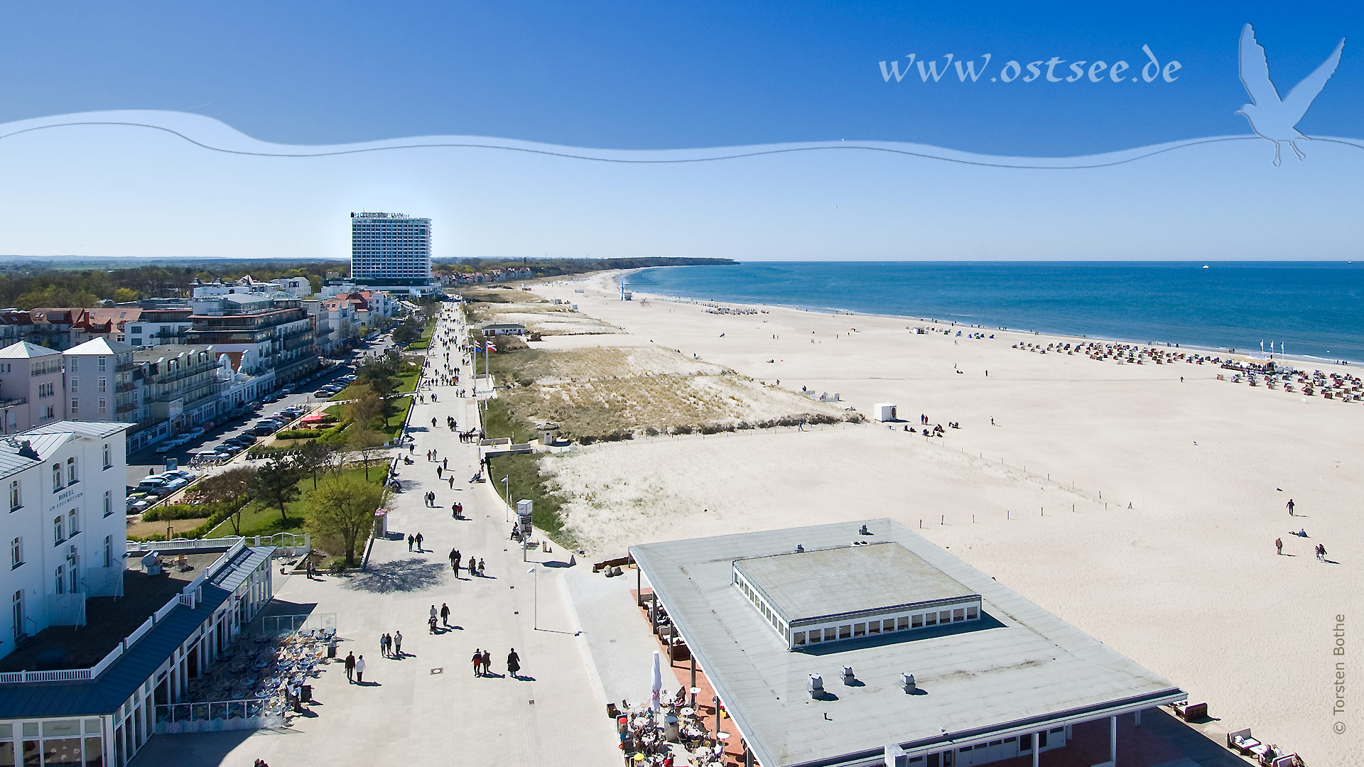 Hintergrundbild: Strand Ostseebad Warnemünde