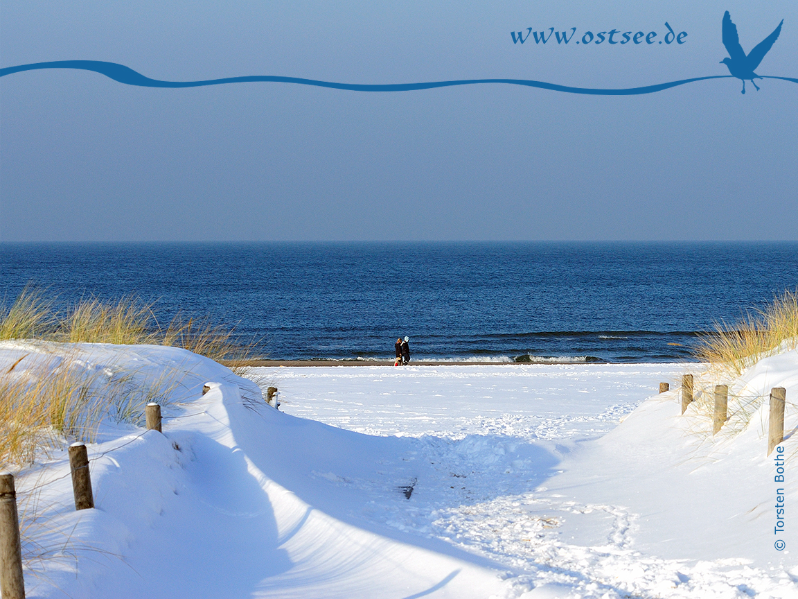 Hintergrundbild: Winter an der Ostsee