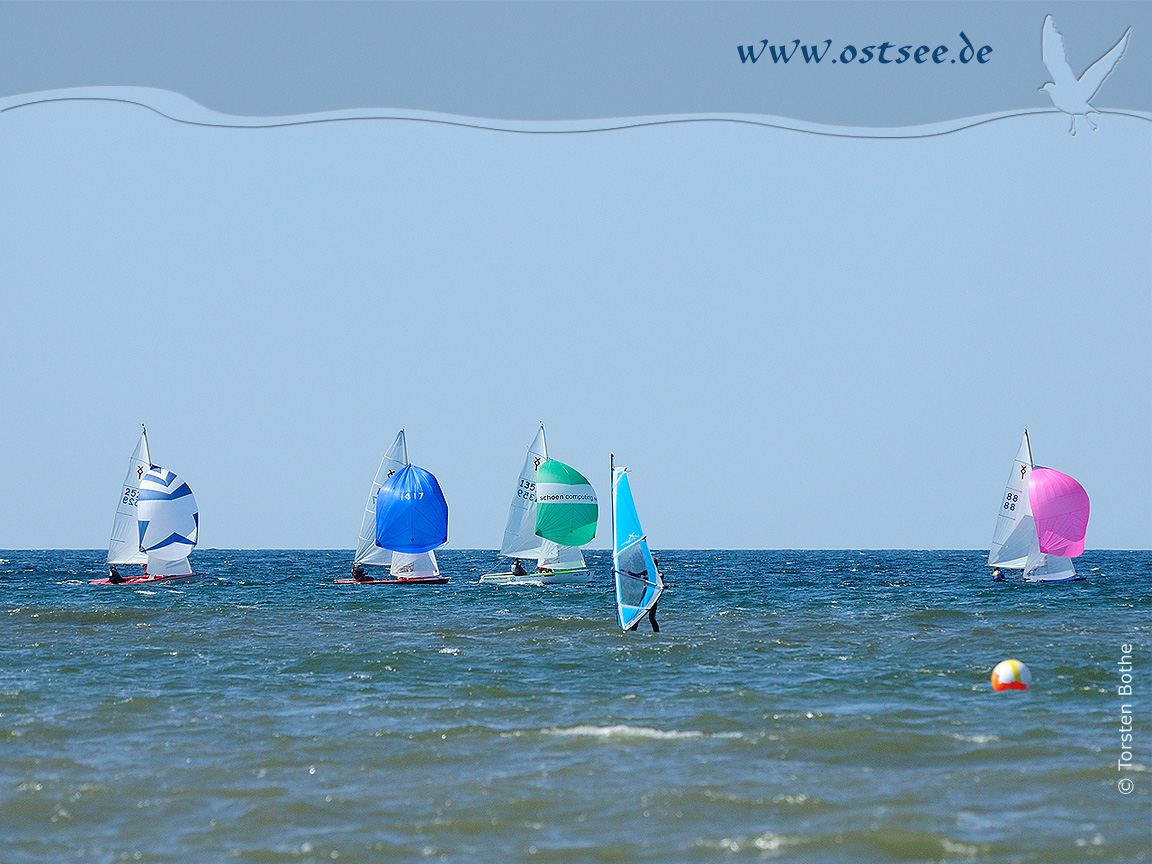 Hintergrundbild: Wassersport auf der Ostsee