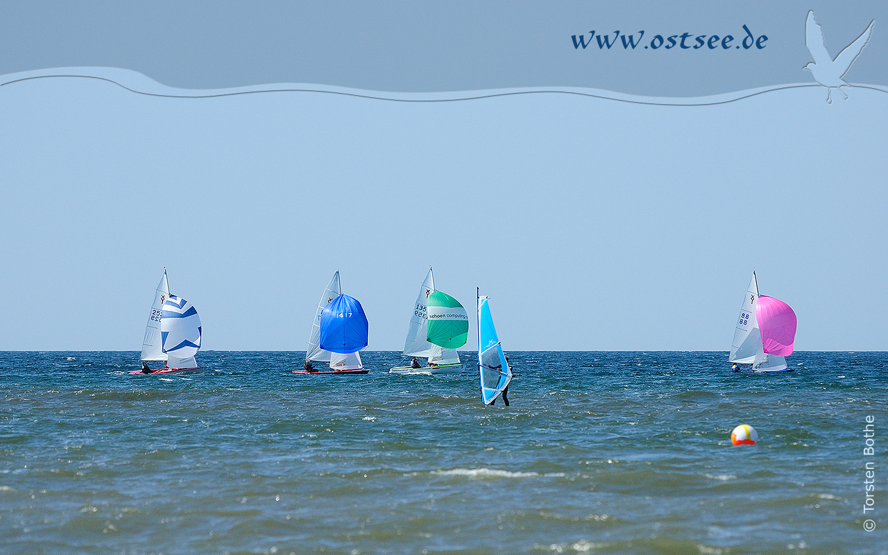 Hintergrundbild: Wassersport auf der Ostsee