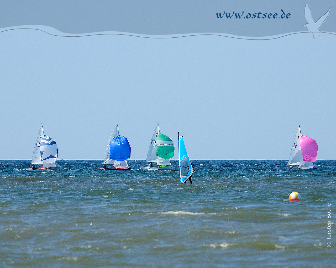 Hintergrundbild: Wassersport auf der Ostsee