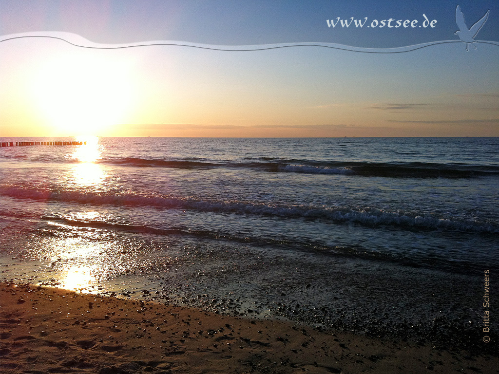 Sonnenuntergang an der Ostsee