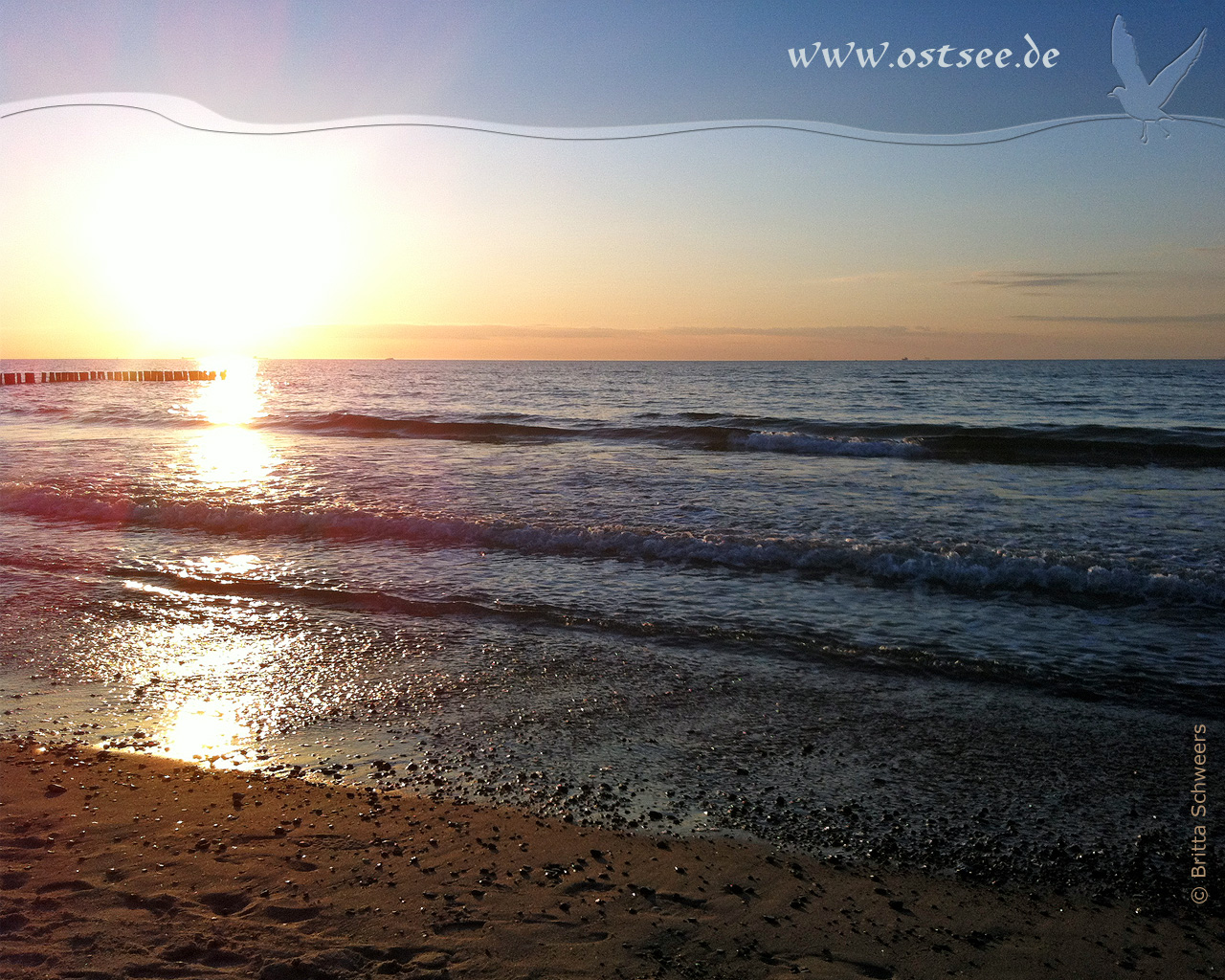 Sonnenuntergang an der Ostsee