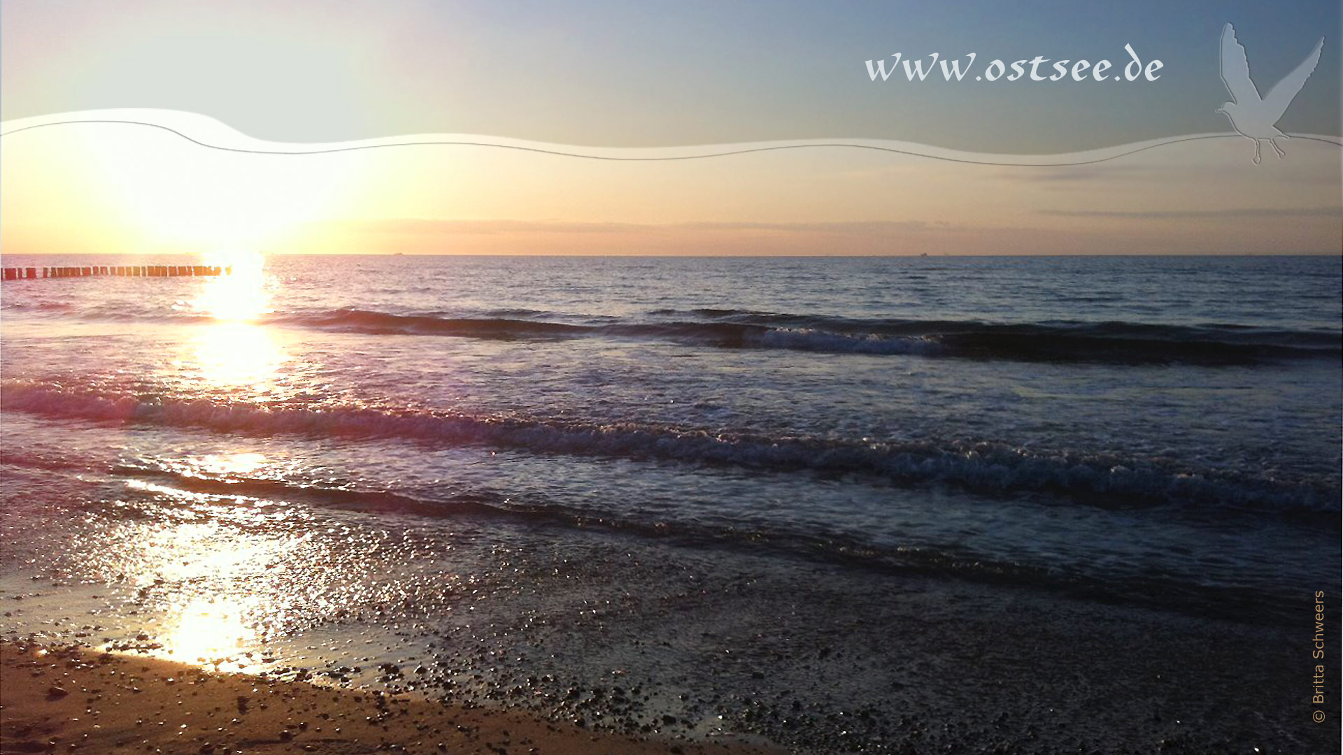 Sonnenuntergang an der Ostsee