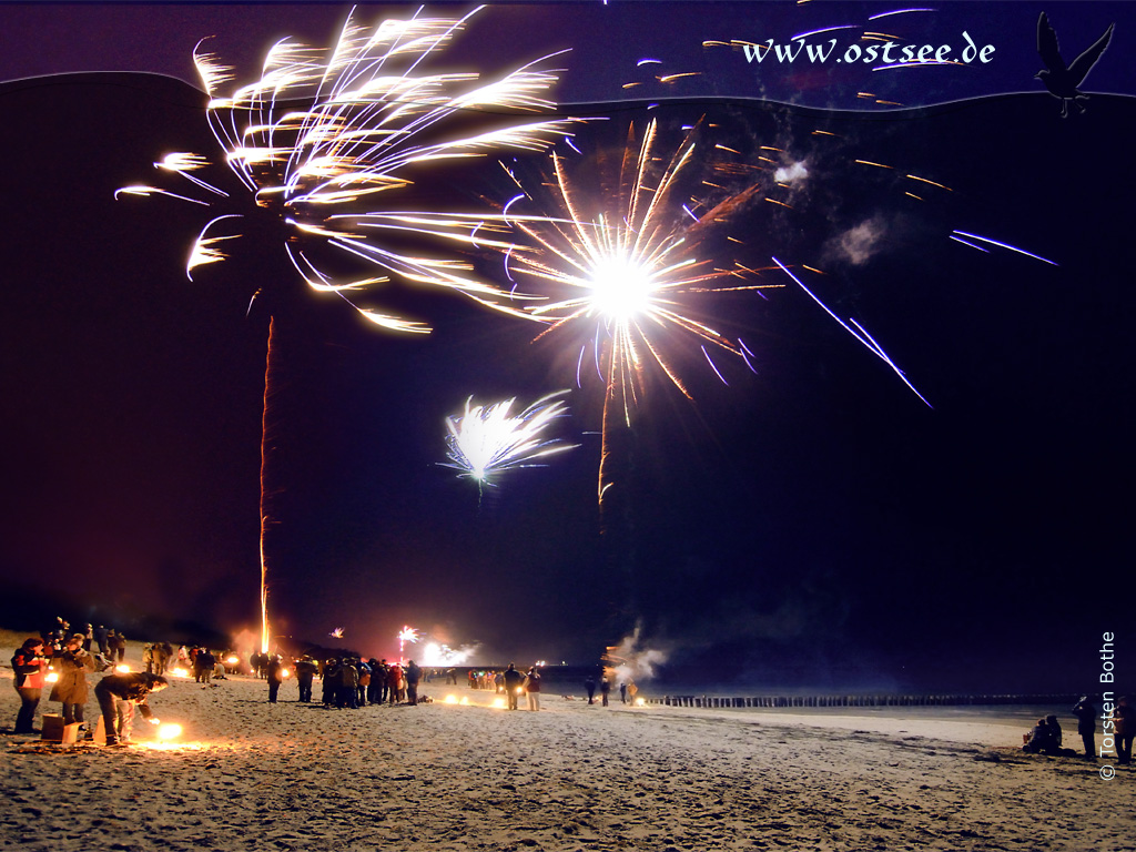 Hintergrundbild: Silvester an der Ostsee