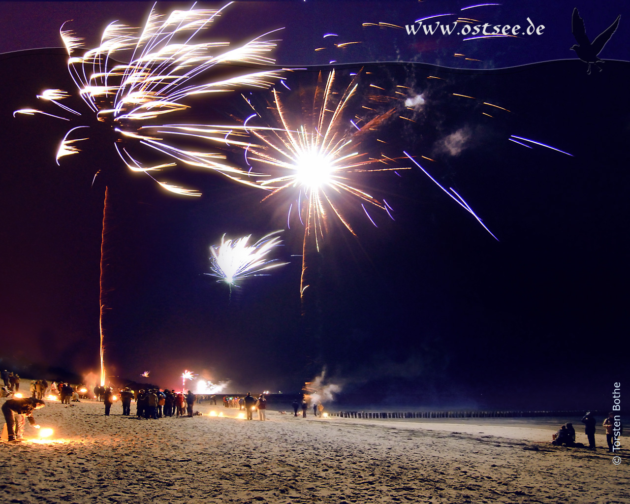 Hintergrundbild: Silvester an der Ostsee