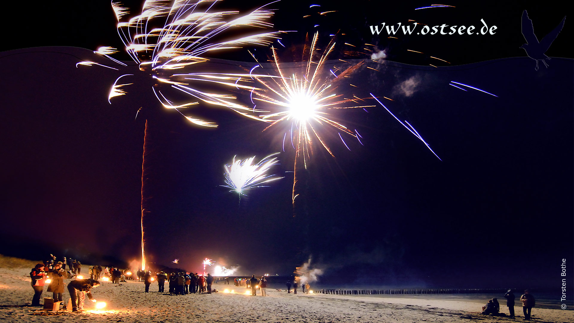 Hintergrundbild: Silvester an der Ostsee